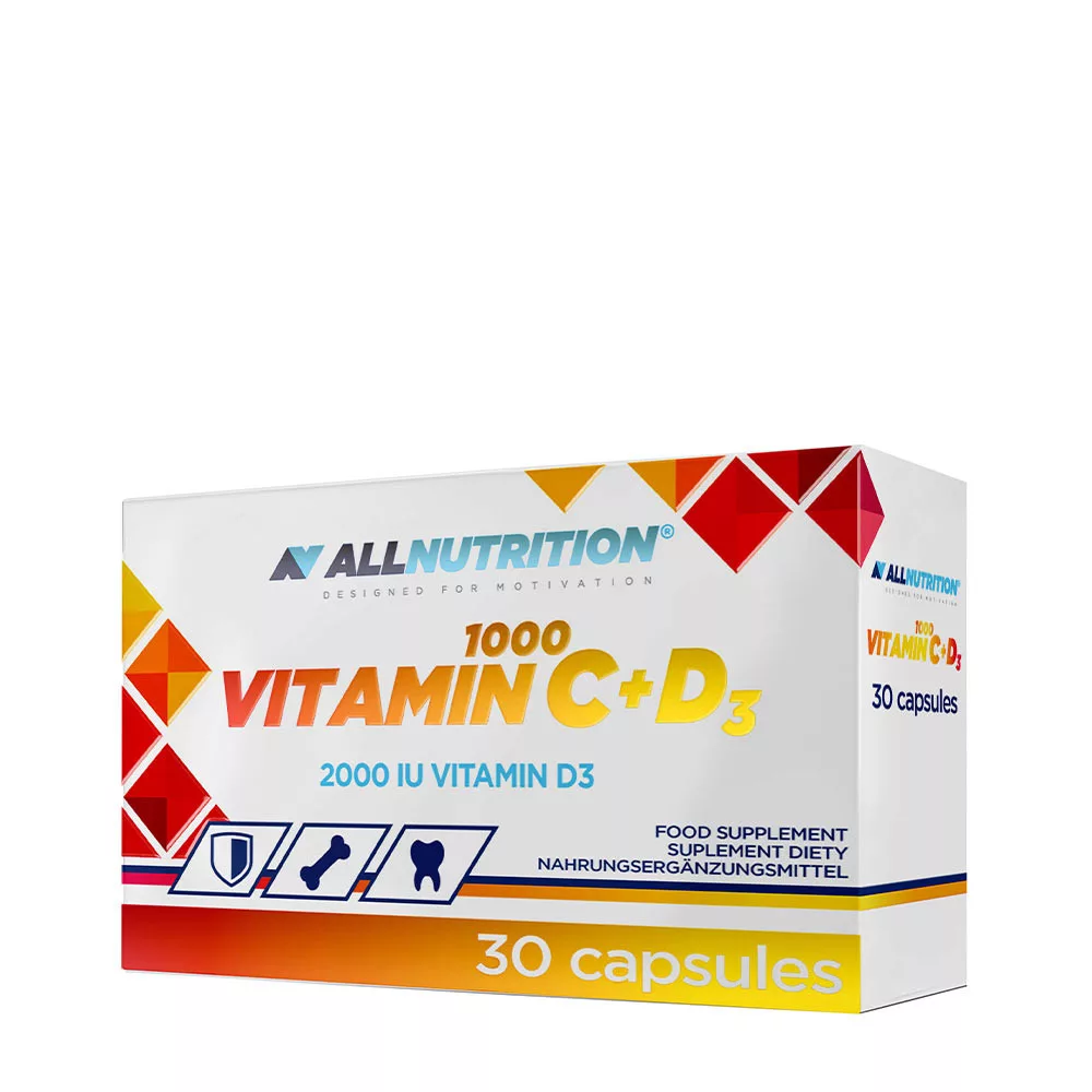 ALLNUTRITION Vitamin C 1000 + D3 (30 kapsul)